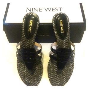 Black Nine West Sandals - size 8